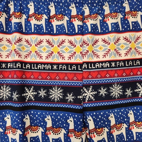 Juniors Medium SO Mid Rise Cozy Leggings Christmas Holiday "Fa La Llama" NWT - Picture 3 of 5